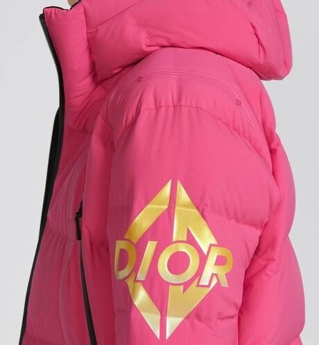 descente dior|DIOR AND DESCENTE Hooded Down Jacket Pink .